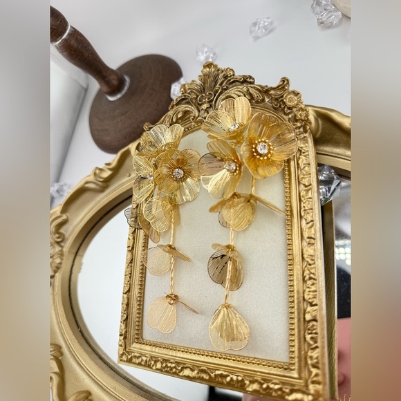 Famous Kate Middleton Floral Cascade Earrings-Zara - Picture 9 of 16